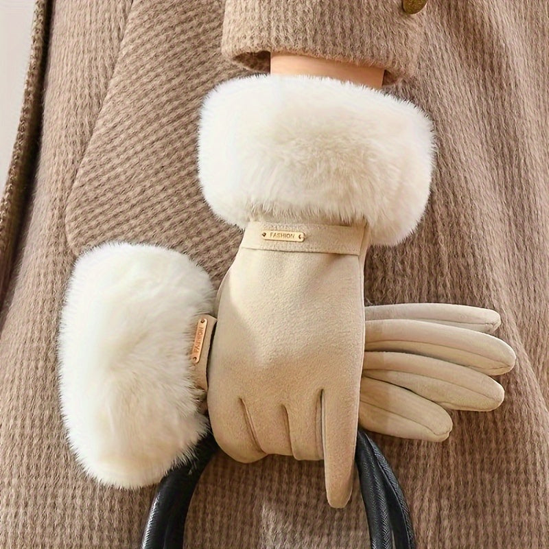 🤍 Elegance Faux Fur Winter Gloves 🤍