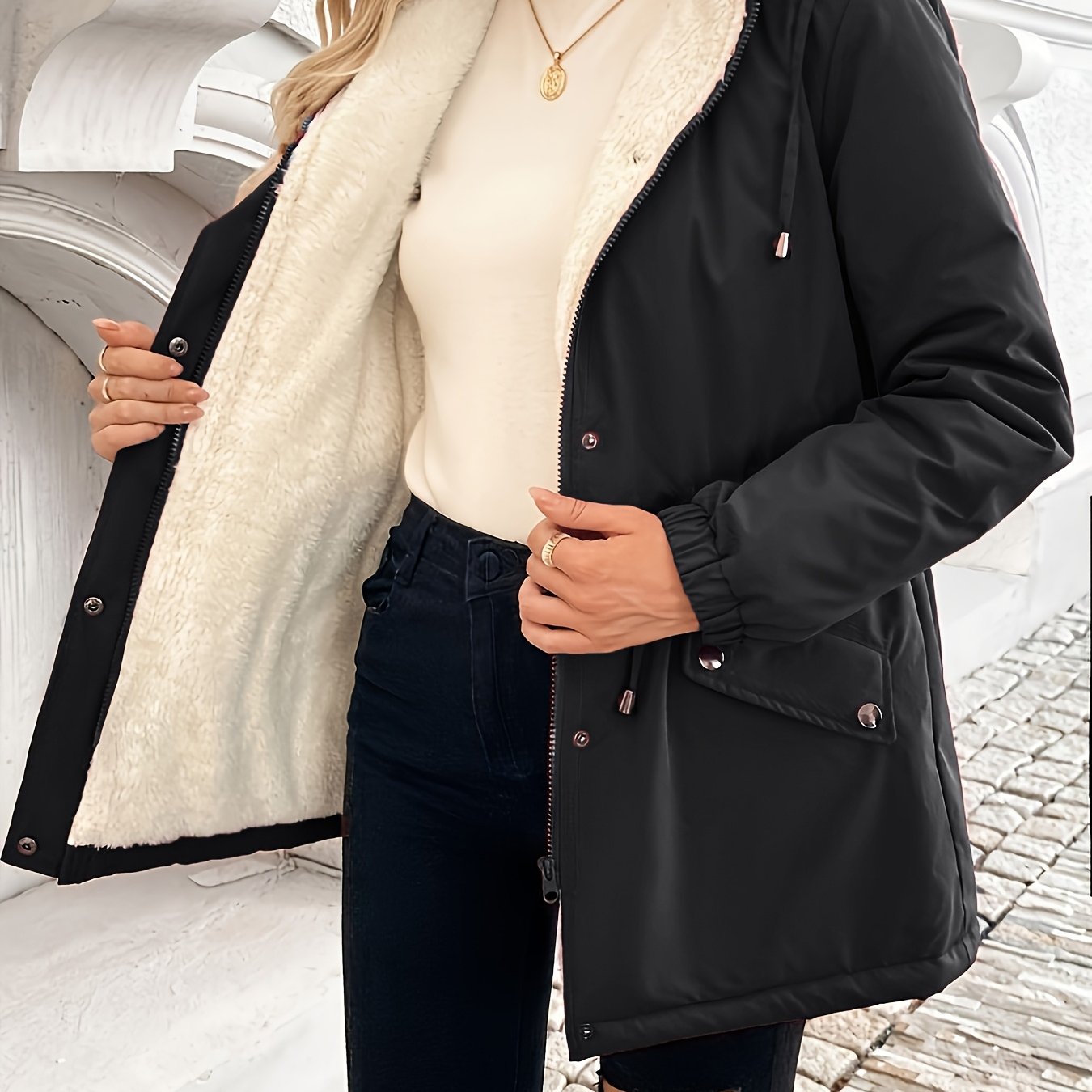 Aviator Shearling Comfort Jacket – Camel