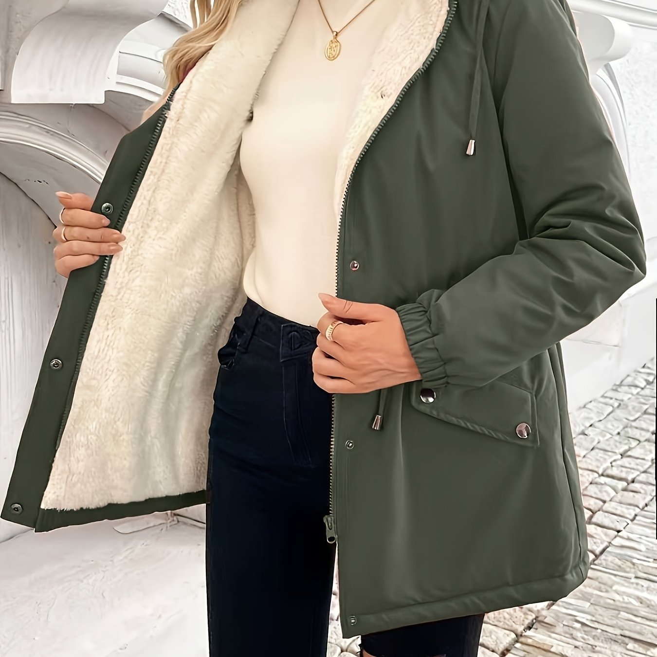 Aviator Shearling Comfort Jacket – Camel