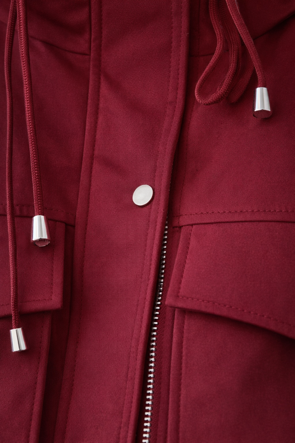 Dames Cropped Jas  – Korte Jas met Zakken en Taillekoord