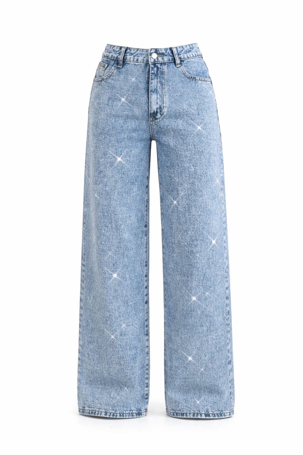 American-style high street retro full-diamond wide-leg jeans for women  new 2025 autumn style versatile and slimming great for a