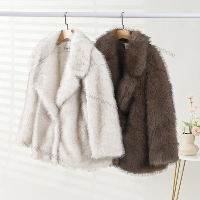Arctic Luxe Faux Fur Coat